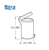 PAPELERA A PEDAL 3 litros HOTEL'S ROCA